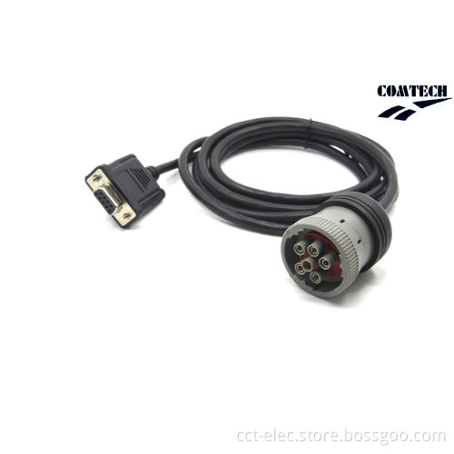 SAE J1708 6p Female to Db9pin Female Cable